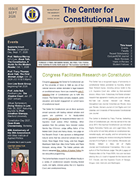 Con Law Center Newsletter Cover Page